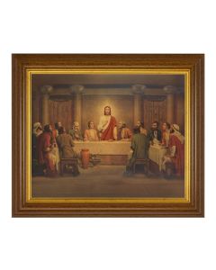 8" x 10" Chambers: Last Supper Print in 10.5" x 12.5" Walnut Finished Beveled Frame 