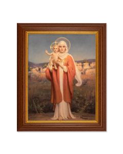 8" x 10" Chambers: Our Lady of Jerusalem Print in 10.5" x 12.5" Walnut Finished Beveled Frame 