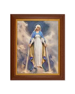 8" x 10" Chambers: Our Lady of Grace Print in 10.5" x 12.5" Walnut Finished Beveled Frame 