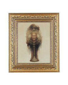 8" x 10" Chambers: Sacramental King Print With an Antique Gold Frame 12 1/2" x 14 1/2"