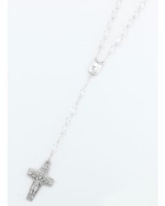 6mm Crystal Aurora Borealis Pope Francis Rosary
