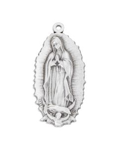 1 1/2" Our Lady of Guadalupe with Rays Medal