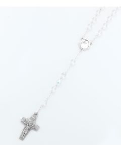 7mm Crystal Pope Francis Rosary