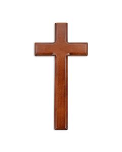 11" WALNUT WOOD CROSS BOXED