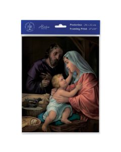 8" x 10" Holy Family Dark Background Print (sold in inc. of 3)