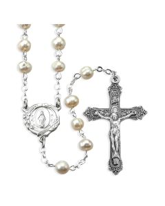 6mm Freshwater Pearl Bead Rosary