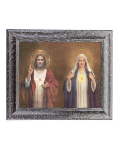 8" x 10" Chambers: SHJ and IHM Print in 10 1/2" x 12 1/2" Grey Oak Finish Frame