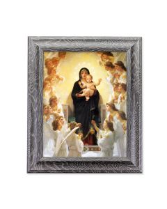 8" X 10" Bouguereau: Queen of Angels Print in 10.5" X 12.5" Grey Oak Finish Frame