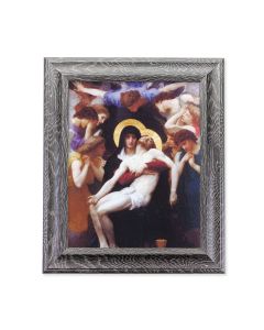 8"X10" Bouguereau: Pieta in 10.5" X 12.5" Grey Oak Finish Frame  