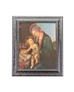8"X10" Botteccelli: Madonna and Child Print in 10.5" X 12.5" Grey Oak Finish Frame
