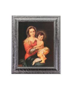 8"x10"  Murillo: Madonna and Child Print in 10.5" x 12.5" Grey Oak Finish Frame