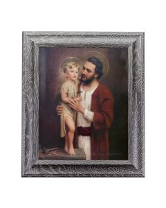 8" x 10" St. Joseph Print 10 1/2" x 12 1/2" Grey Oak Finish Frame