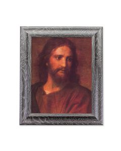 10 1/2" x 12 1/2" Grey Oak Finish Frame with an 8" x 10" Hofmann: Christ at 33 Print