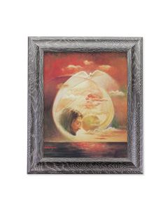 10 1/2" x 12 1/2" Grey Oak Finish Frame with an 8" x 10" Segura: Trinity Print