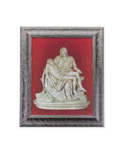 10 1/2" x 12 1/2" Grey Oak Finish Frame with an 8" x 10" The Pieta Print