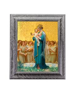 8" x 10" Vidal: Madonna and Child Print in an 10 1/2" x 12 1/2" Grey Oak Finish Frame