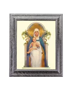 8" x 10" Chambers: Queen of Heaven Print in a 10 1/2" x 12 1/2" Grey Oak Finish Frame