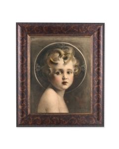 11 1/4" x 13 1/4" Art Deco Frame with an 8" x 10" Chambers: Light of the World Print