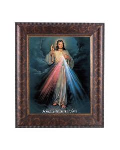11 1/4" x 13 1/4" Art Deco Frame with an 8" x 10" Divine Mercy Print