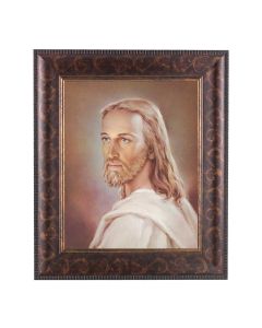11 1/4" x 13 1/4" Art Deco Frame with an 8" x 10" Head of Christ Print