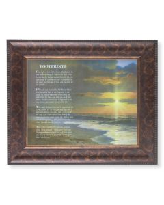 11 1/4" x 13 1/4" Art Deco Frame with an 8" x 10" Footprints Print