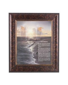 11 1/4" x 13 1/4" Art Deco Frame with an 8" x 10" Footprints Print