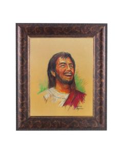 11 1/4" x 13 1/4" Art Deco Frame with an 8" x 10" Segura: Laughing Jesus Print