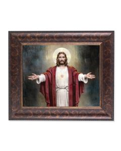 8" x 10" Chambers: Welcoming Jesus Print with a 11 1/4" x 13 1/4" Art Deco Frame