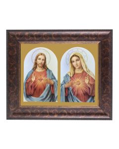 11 1/4" x 13 1/4" Art Deco Frame with an 8" x 10" The Sacred Hearts Print