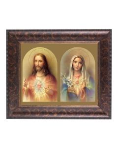 11 1/4" x 13 1/4" Art Deco Frame with an 8" x 10" The Sacred Hearts Print