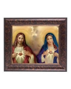 11 1/4" x 13 1/4" Art Deco Frame with an 8" x 10" The Sacred Hearts Print