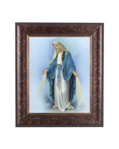 11 1/4" x 13 1/4" Art Deco Frame with an 8" x 10" Our Lady of Grace Print
