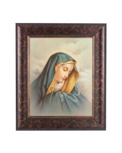 11 1/4" x 13 1/4" Art Deco Frame with an 8" x 10" Our Lady of Sorrows Print