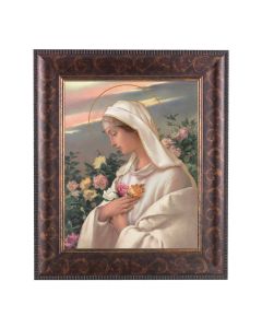 11 1/4" x 13 1/4" Art Deco Frame with an 8" x 10" Mystical Rose Print