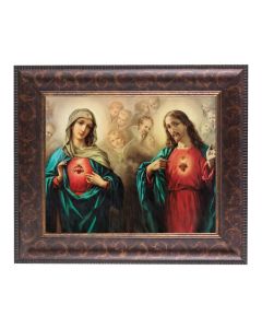11 1/4" x 13 1/4" Art Deco Frame with an 8" x 10" The Sacred Hearts Print