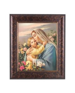 11 1/4" x 13 1/4" Art Deco Frame with an 8" x 10" Madonna and Child Print