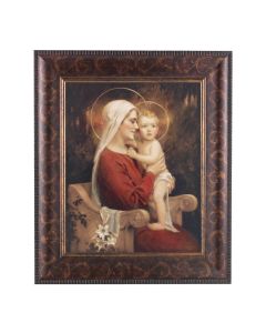 11 1/4" x 13 1/4" Art Deco Frame with an 8" x 10" Chambers: Madonna and Child Print