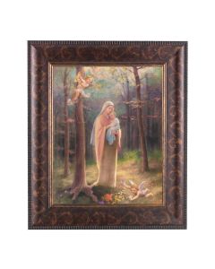 11 1/4" x 13 1/4" Art Deco Frame with an 8" x 10" Madonna of the Woods Print
