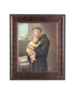 11 1/4" x 13 1/4" Art Deco Frame with an 8" x 10" Saint Anthony Print