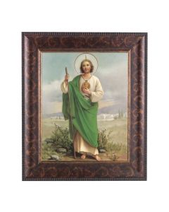 11 1/4" x 13 1/4" Art Deco Frame with an 8" x 10" Saint Jude Print