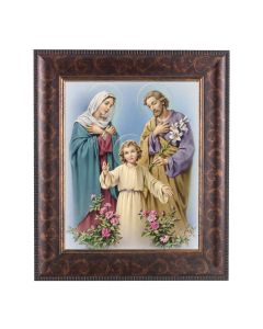 11 1/4" x 13 1/4" Art Deco Frame with an 8" x 10" The Holy Family Print
