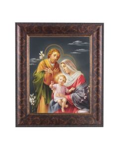11 1/4" x 13 1/4" Art Deco Frame with an 8" x 10" Holy Family Print