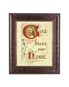 11 1/4" x 13 1/4" Art Deco Frame with an 8" x 10" Christ House Blessing Print