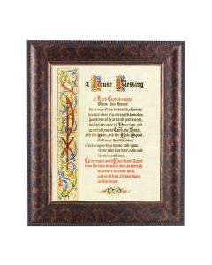 11 1/4" x 13 1/4" Art Deco Frame with an 8" x 10" House Blessing Print