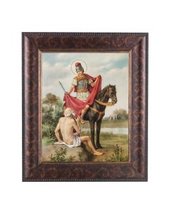 11 1/4" x 13 1/4" Art Deco Frame with an 8" x 10" St. Martin of Tours Print