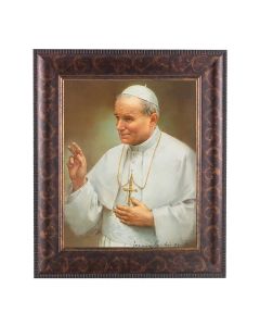 11 1/4" x 13 1/4" Art Deco Frame with an 8" x 10" St. John Paul II Print
