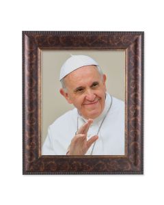 11 1/4" x 13 1/4" Art Deco Frame with an 8" x 10" Pope Francis Print
