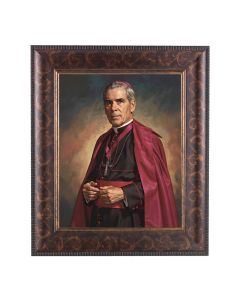 11 1/4" x 13 1/4" Art Deco Frame with an 8" x 10" Archbishop Fulton Sheen (Bust) 