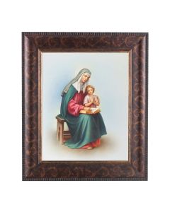 11 1/4" x 13 1/4" Art Deco Frame with an 8" x 10" Saint Anne Print