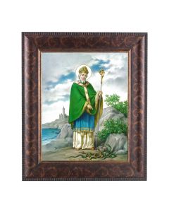 11 1/4" x 13 1/4" Art Deco Frame with an 8" x 10" St. Patrick Print